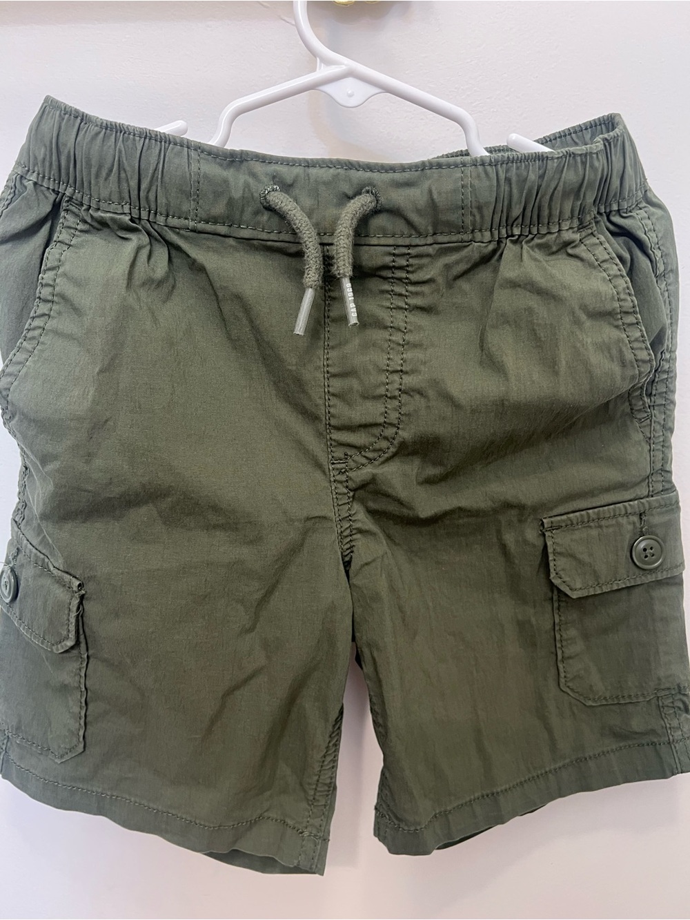 GAP Kids Olive Utility Drawstring Shorts